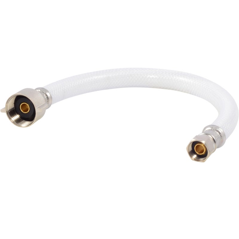 Eastman 12 Inch Flexible Toilet Connector, 7/8 Inch Ballcock x 3/8 Inch Compression Inlet Connection, 48145 - Image 1